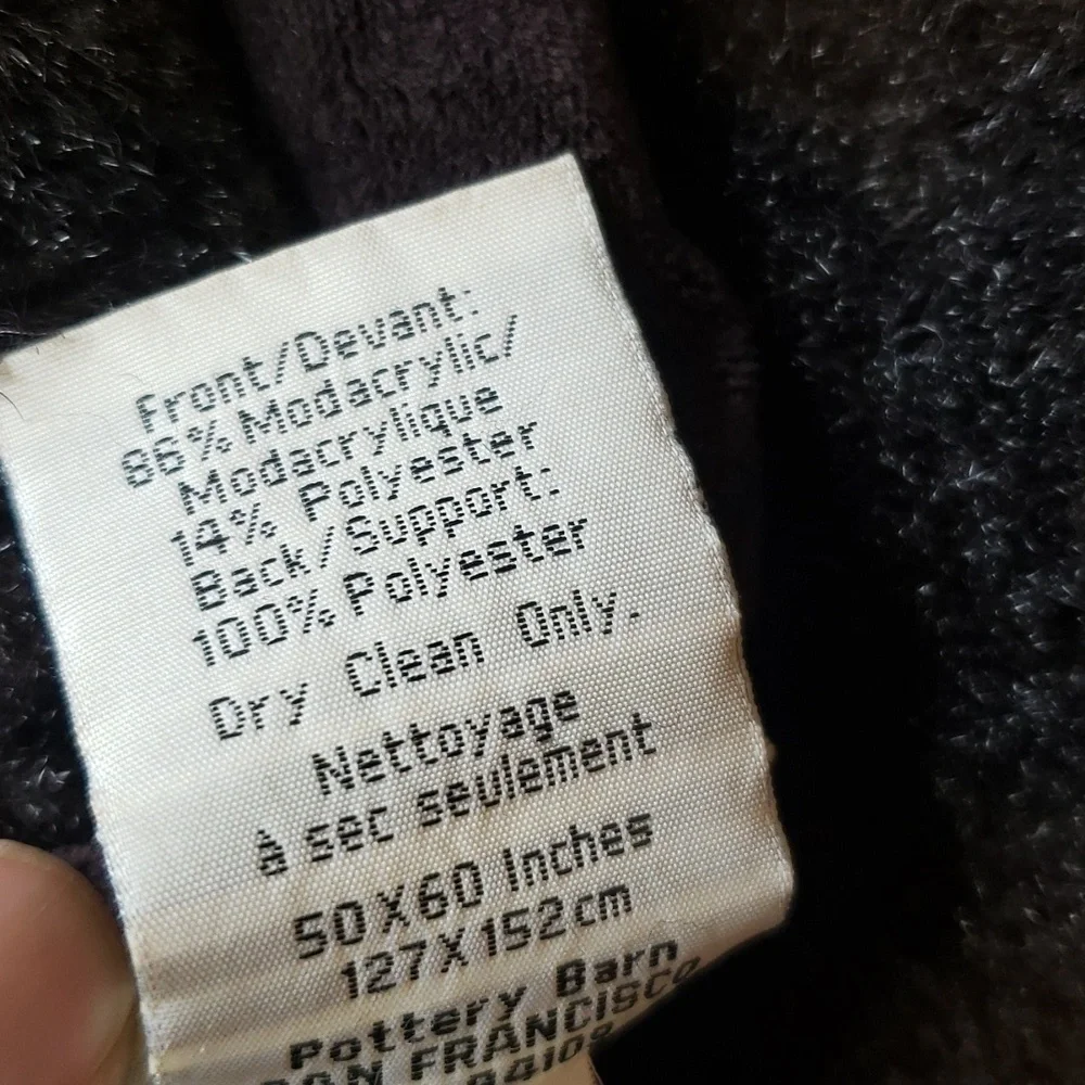 Pottery Barn Faux Fur Throw